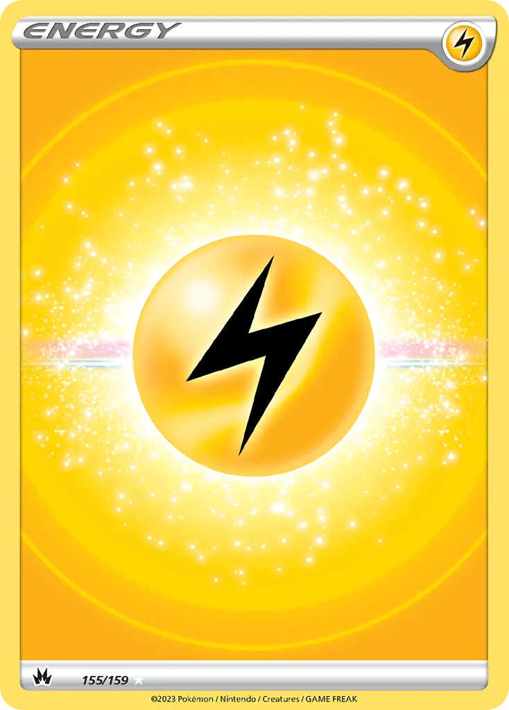 2023 Crown Zenith Lightning Energy #155/159 Rare Ultra card image