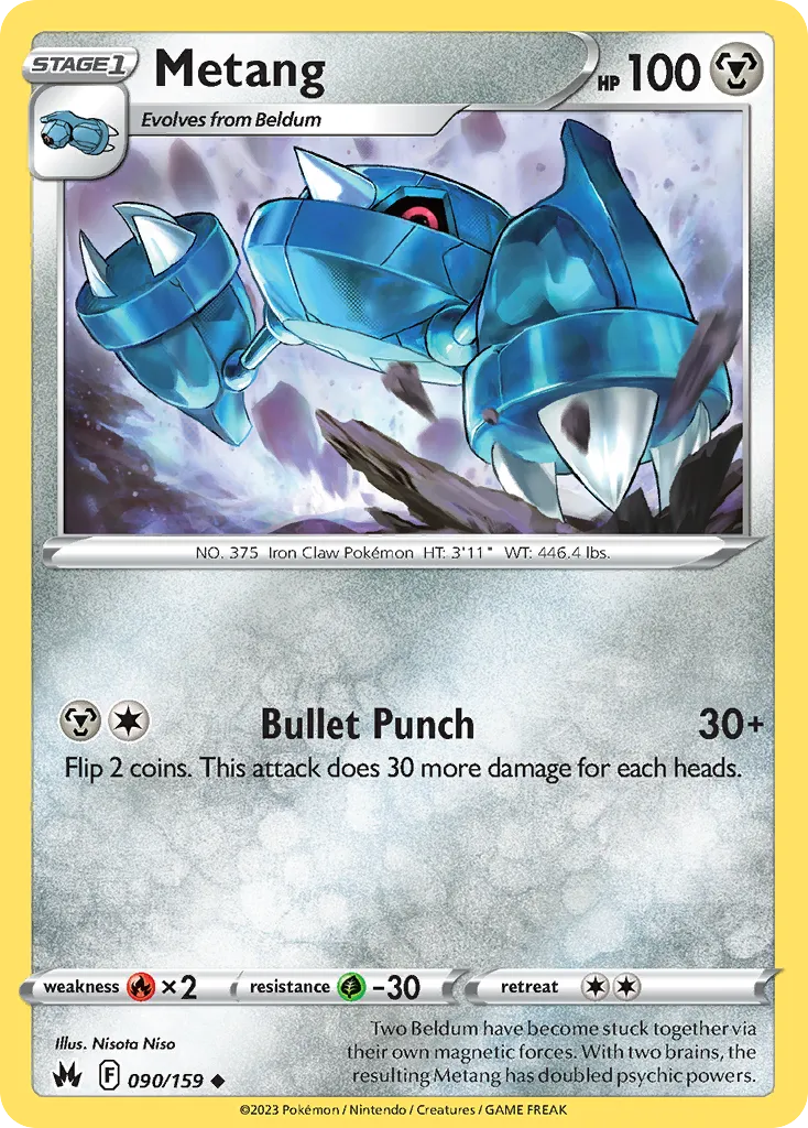 2023 Crown Zenith Metang #090/159 Uncommon card image