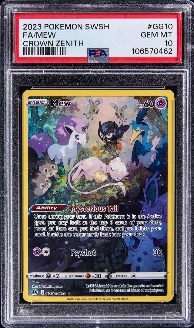2023 Crown Zenith Mew #GG10 Unlisted card image