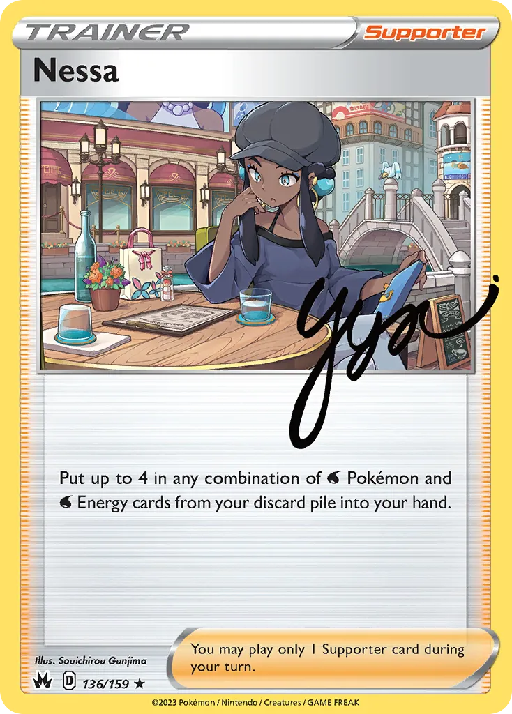 2023 Crown Zenith Nessa #136/159 Rare Holo card image