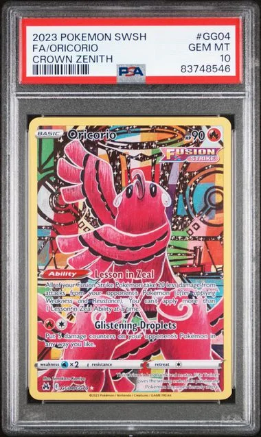 2023 Crown Zenith Oricorio #GG04 Unlisted card image