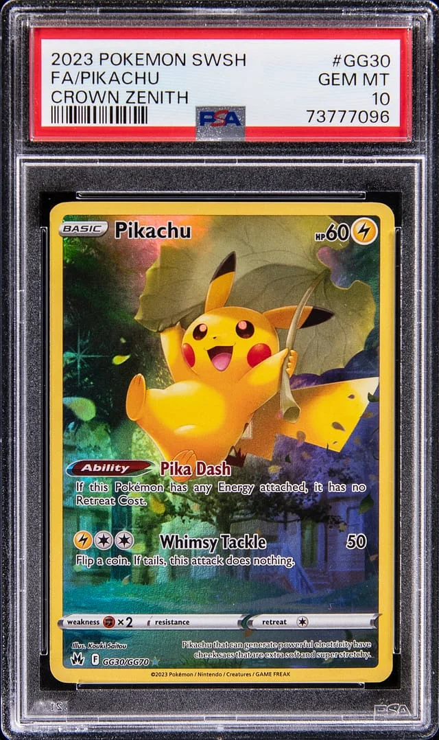 2023 Crown Zenith Pikachu #GG30 Unlisted card image