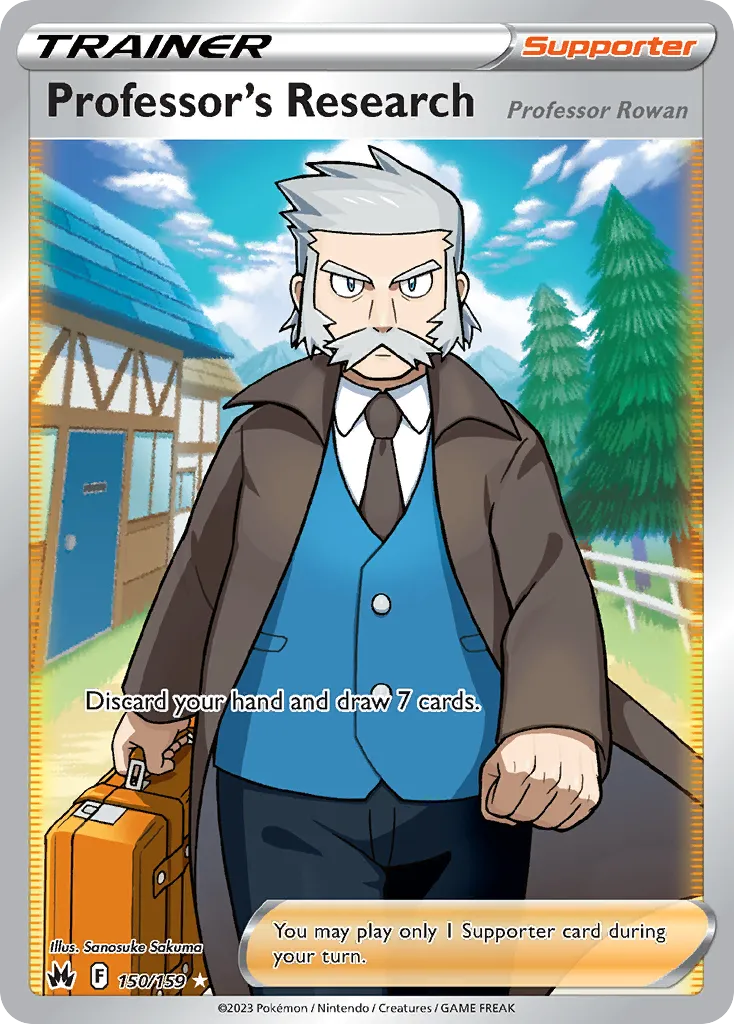 2023 Crown Zenith Professor's Research #150/159 Rare Ultra card image