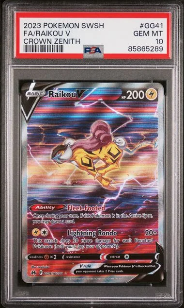 2023 Crown Zenith Raikou V #GG41 Unlisted card image