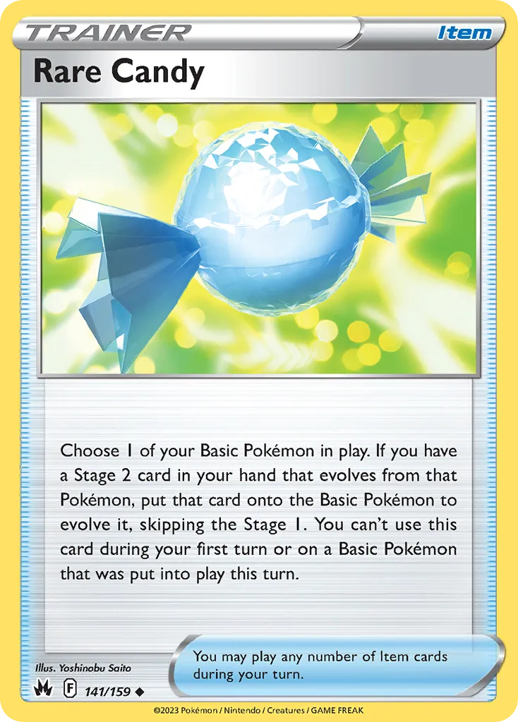 2023 Crown Zenith Rare Candy Uncommon #141/159 Uncommon card image