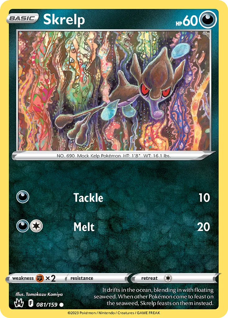 2023 Crown Zenith Skrelp Common #081/159 Common card image