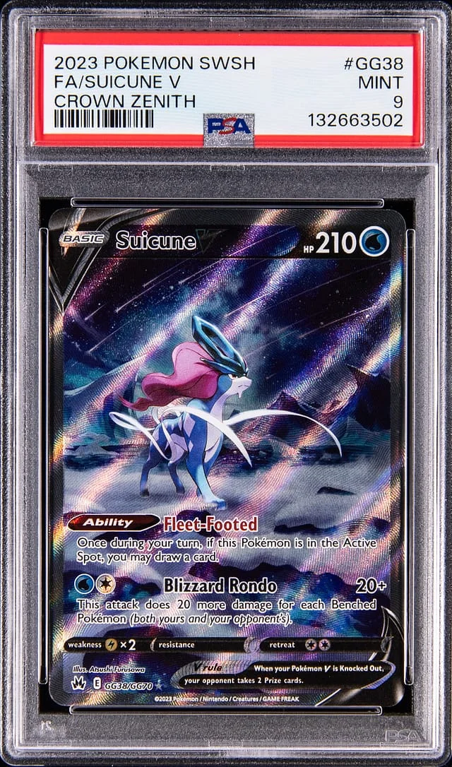 2023 Crown Zenith Suicune V #GG38 Unlisted card image