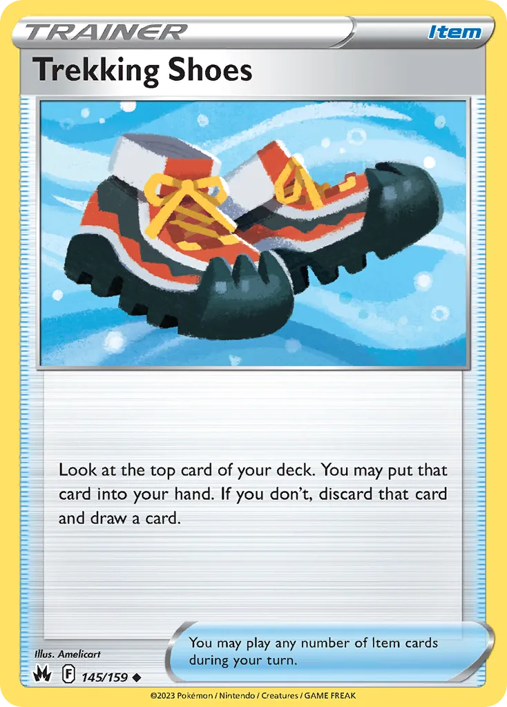 2023 Crown Zenith Trekking Shoes #145/159 Uncommon card image
