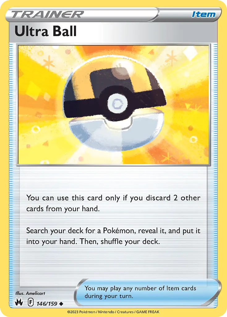 2023 Crown Zenith Ultra Ball #146/159 Uncommon card image