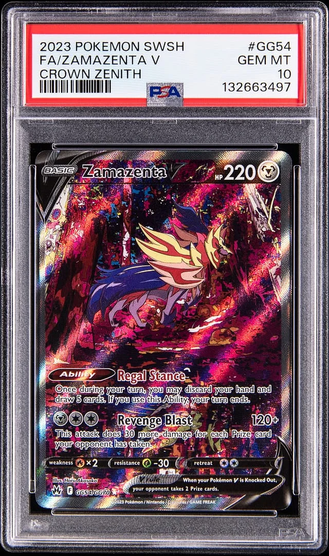 2023 Crown Zenith Zamazenta V #GG54 Unlisted card image
