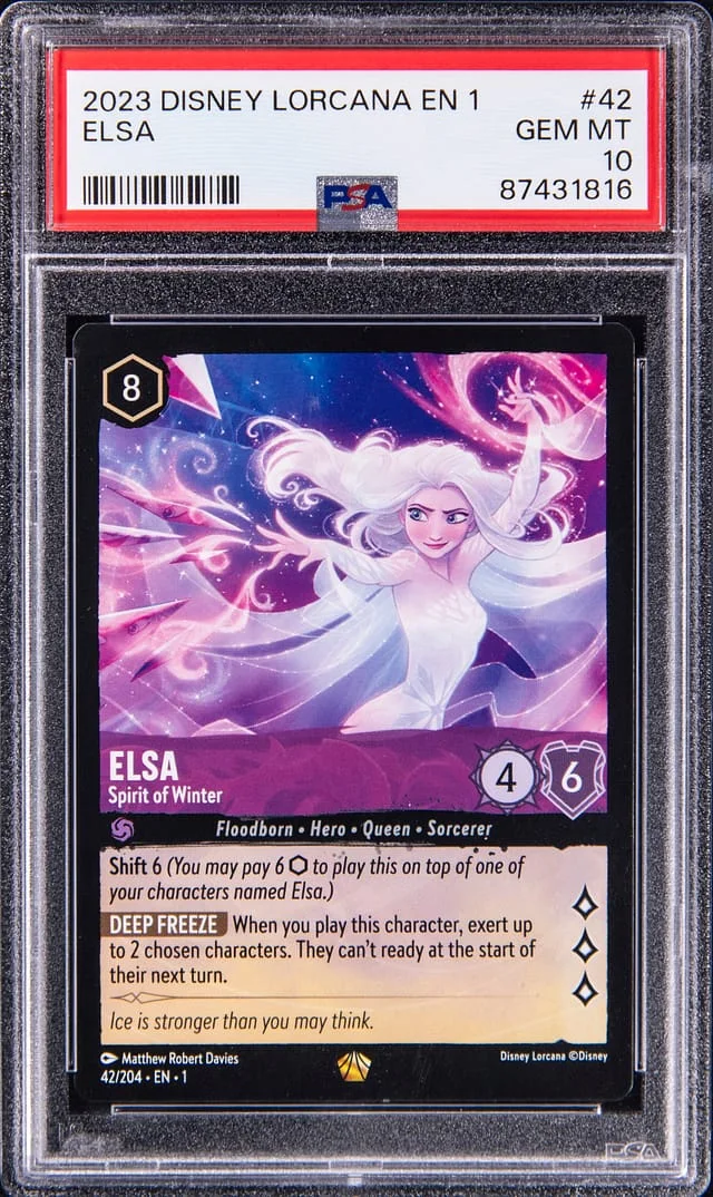 2023 Disney Lorcana EN 1 Elsa #42 card image