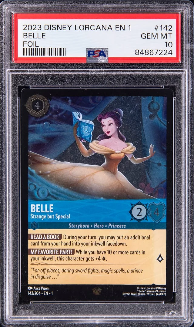 2023 Disney Lorcana EN 1 Foil Belle #142 card image
