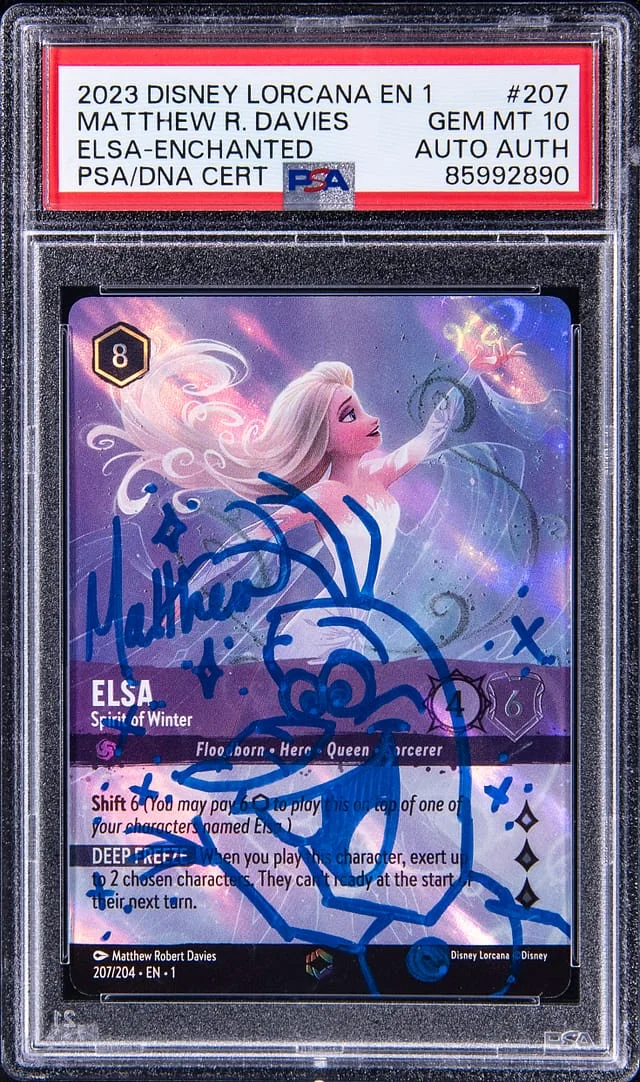2023 Disney Lorcana EN 1 The First Chapter Enchanted Elsa, Spirit of Winter, #207 card image