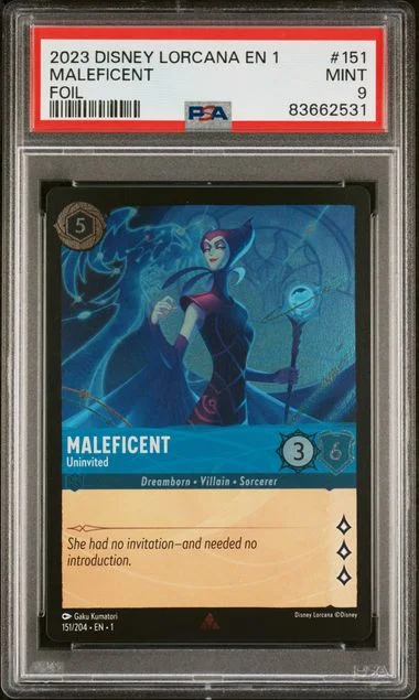 2023 Disney Lorcana En 1-The First Chapter Foil Maleficent - Uninvited #151 card image