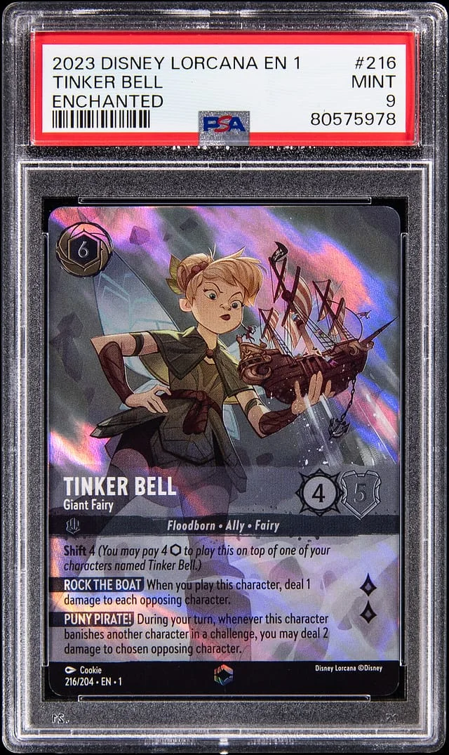 2023 Disney Lorcana Enchanted Holo Tinker Bell #216 card image