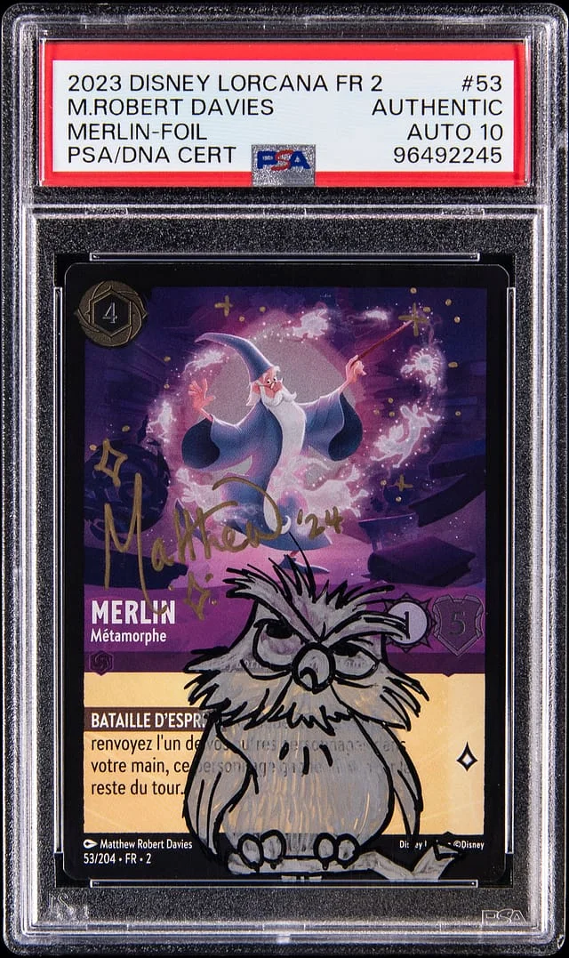 2023 Disney Lorcana Rise of the Floodborn Foil Merlin #53 card image