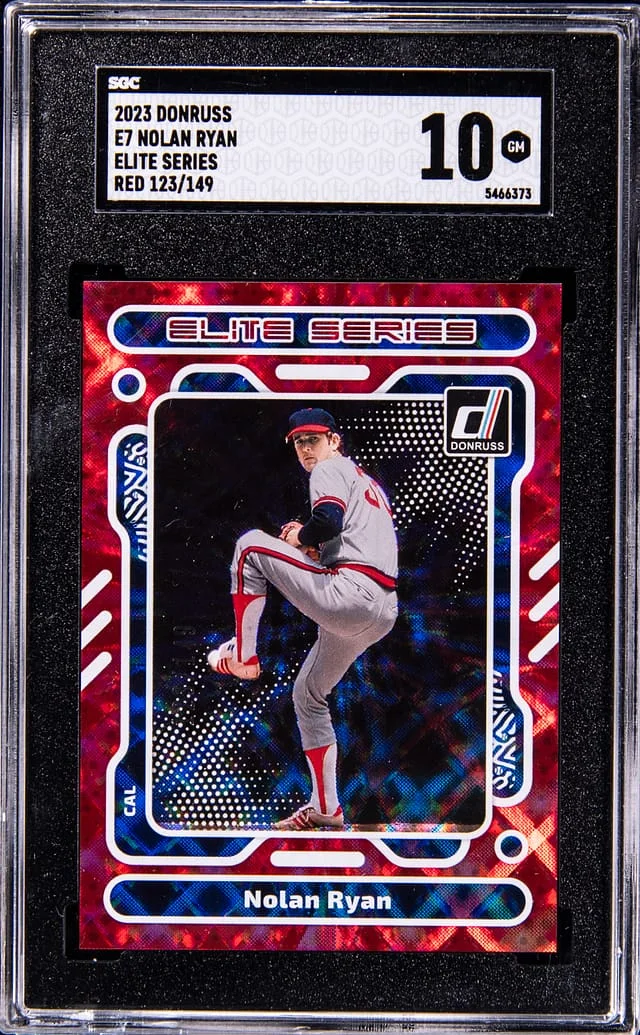 2023 Donruss Elite Series Nolan Ryan Red #E7 card image