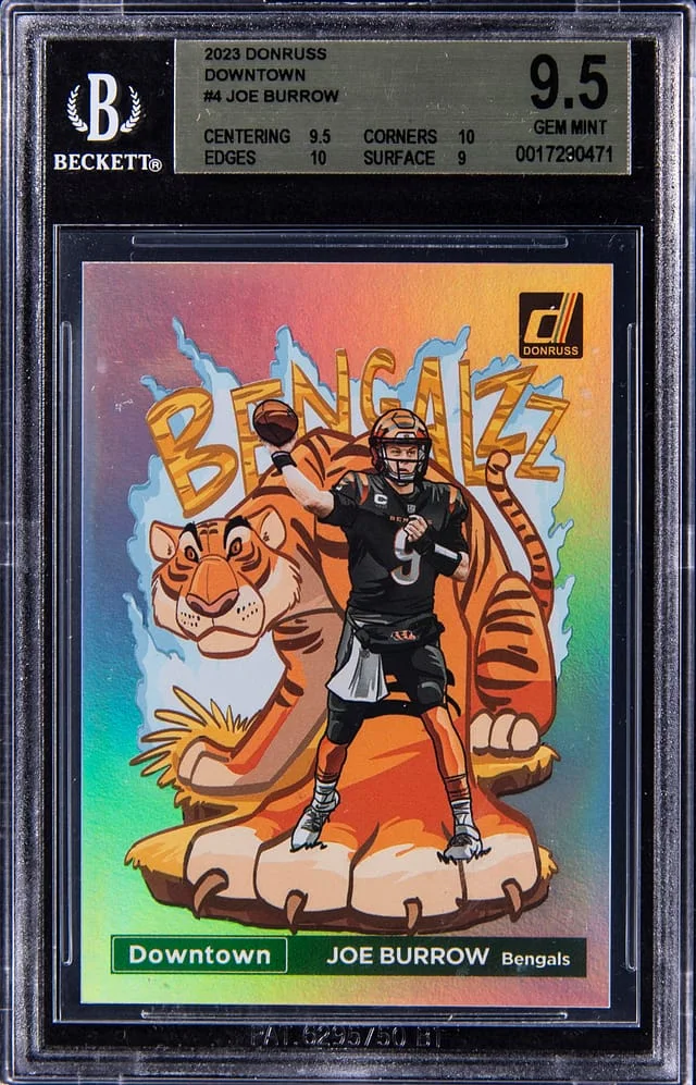 2023 Donruss Joe Burrow Downtown #4 card image