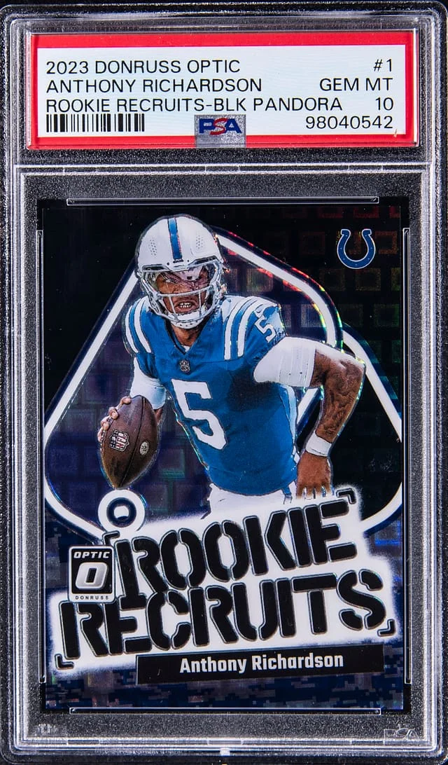 2023 Donruss Optic Anthony Richardson Recruits Black Pandora #1 card image