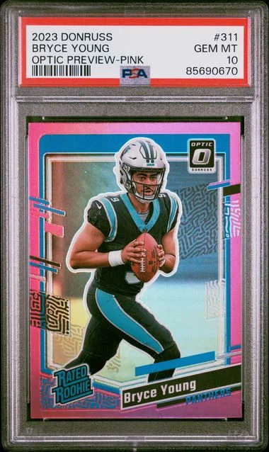 2023 Donruss Optic Bryce Young Preview-Pink Rated #311 card image