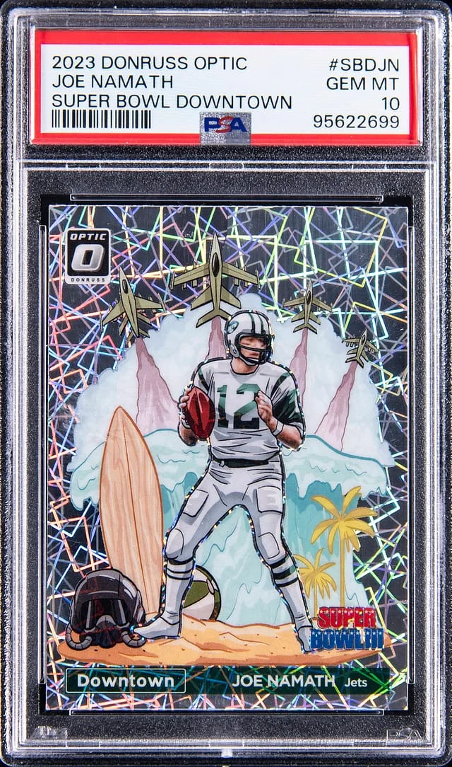 2023 Donruss Optic Joe Namath Super Bowl Downtown #SBD-JN card image