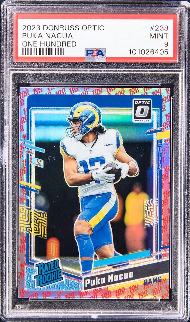 2023 Donruss Optic Puka Nacua One Hundred #238 card image