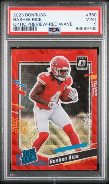 2023 Donruss Optic Rashee Rice Preview-Red Wave #350 card image