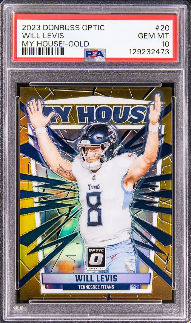 2023 Donruss Optic Will Levis My House! Gold #20 card image
