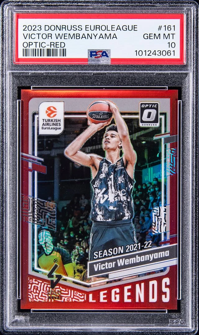 2023 Donruss Victor Wembanyama Euroleague Optic Red #161 card image