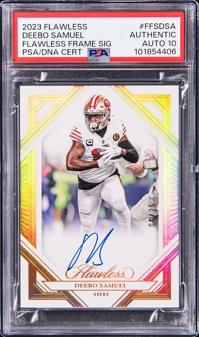 2023 Flawless Deebo Samuel Flawless Frame Signatures #FFSDSA card image