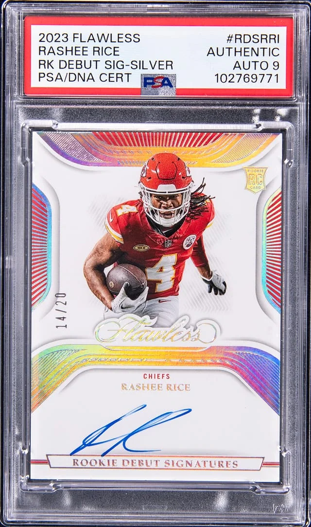 2023 Flawless Rashee Rice Debut Signatures-Silver #RDSRRI card image