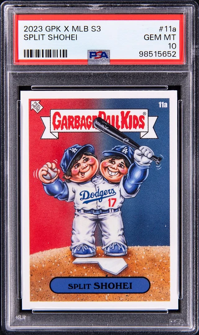 2023 Garbage Pail Kids Split Shohei Ohtani x MLB S3 #11a card image