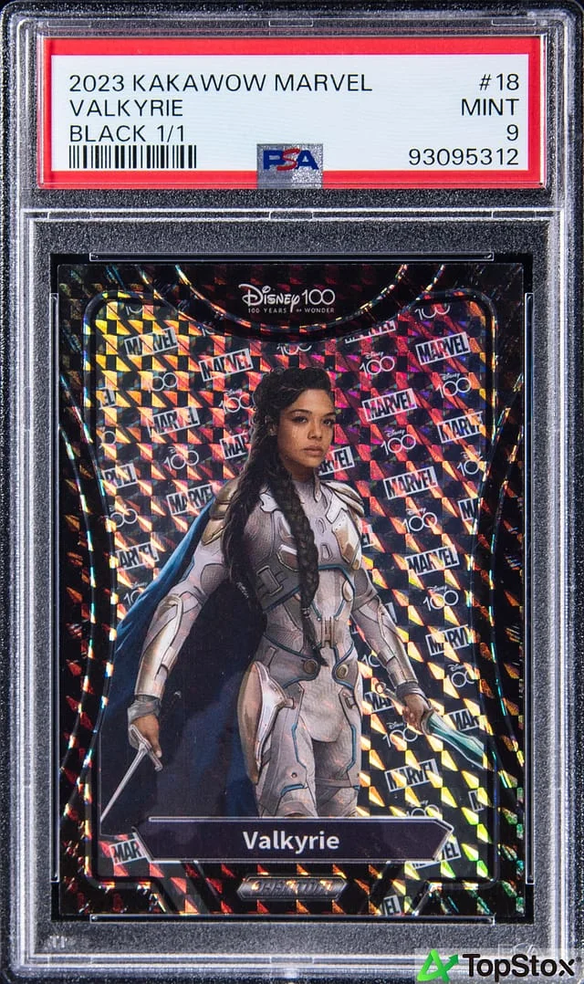 2023 Kakawow Phantom Disney100 Marvel Black Valkyrie #18 card image