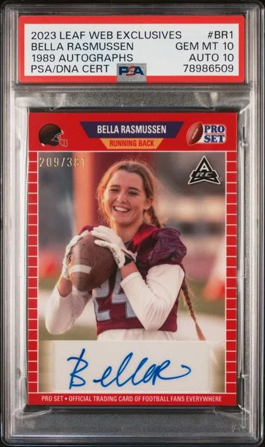 2023 Leaf Bella Rasmussen Web Exclusives 1989 Autographs #BR1 card image