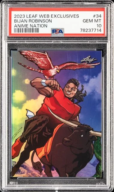 2023 Leaf Bijan Robinson Web Exclusives Anime Nation #34 card image