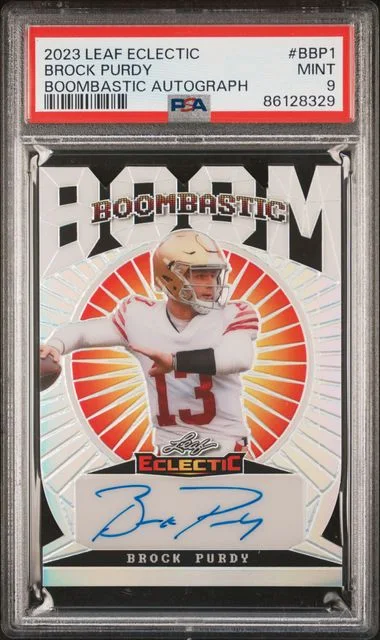 2023 Leaf Brock Purdy Eclectic Boombastic Autographs #BBP1 card image