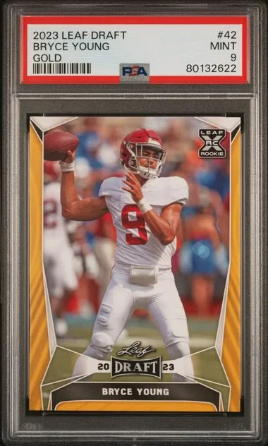2023 Leaf Bryce Young Draft Gold #42 card image