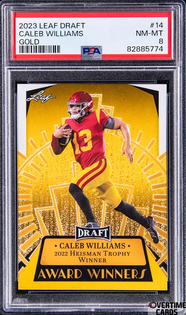 2023 Leaf Caleb Williams Draft Gold #14 card image
