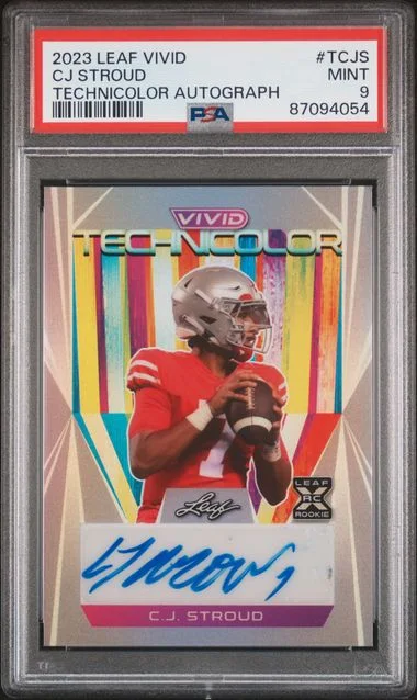 2023 Leaf C.J. Stroud Vivid Technicolor Autographs #TCJS card image