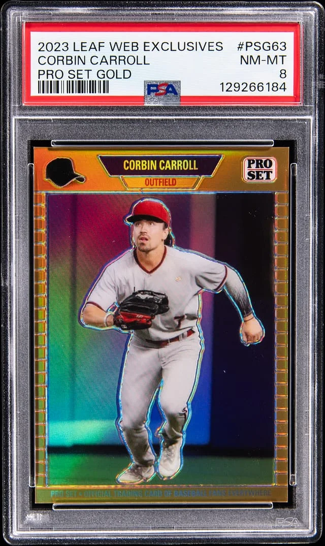 2023 Leaf Corbin Carroll Web Exclusives Pro Set Gold #PSG-63 card image