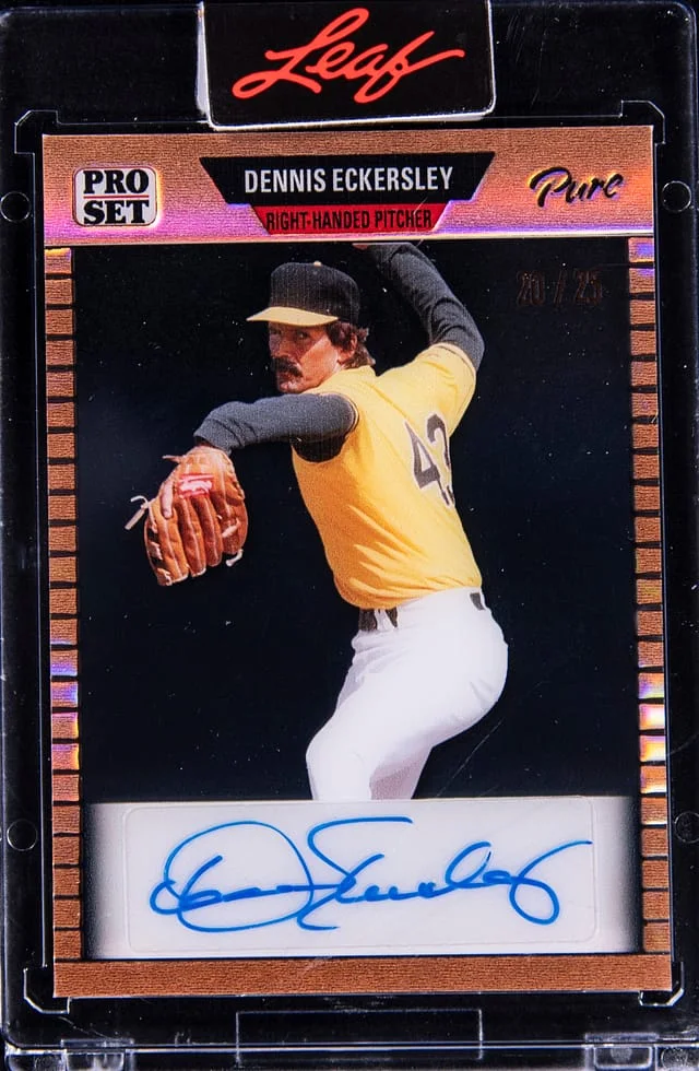 2023 Leaf Dennis Eckersley Pro Set Pure Autograph Gold #89-DE1 card image