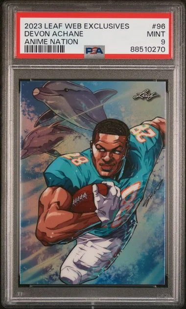 2023 Leaf Devon Achane Web Exclusives Anime Nation #96 card image