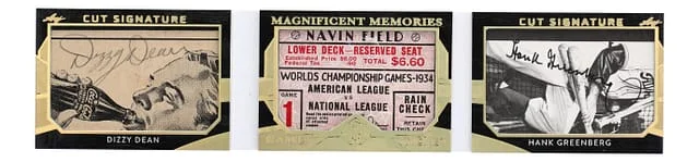 2023 Leaf Dizzy Dean/Hank Greenberg Magnificence Magnificent Memories Game Ticket Booklet #MM-16 card image