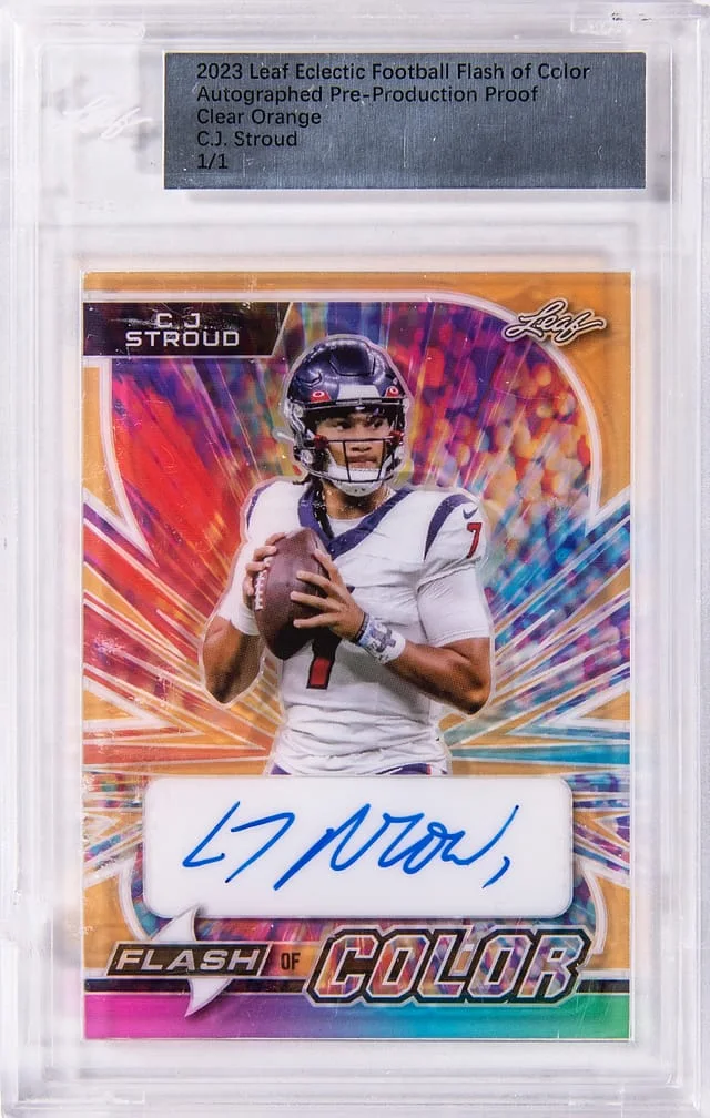 2023 Leaf Eclectic Football Flash of Color #no-number card image