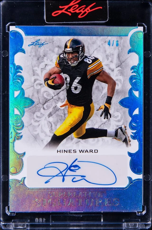 2023 Leaf Hines Ward Superlative Signatures #SS-HW1 card image