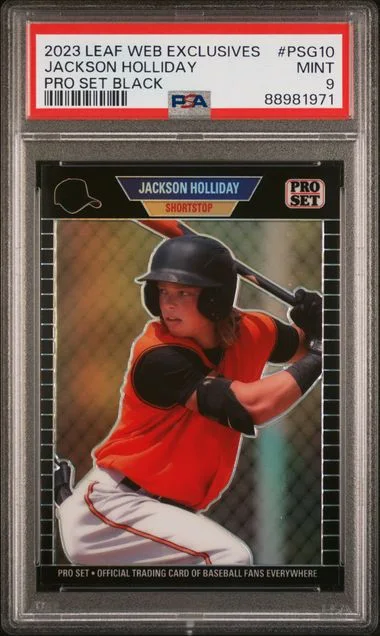 2023 Leaf Jackson Holliday Web Exclusives Pro Set Black #PSG10 card image