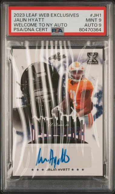 2023 Leaf Jalin Hyatt Web Exclusives Welcome To New York Autograph #JH1 card image