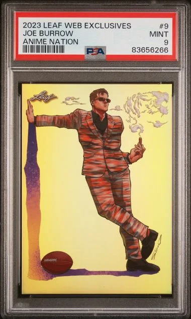 2023 Leaf Joe Burrow Web Exclusives Anime Nation #9 card image