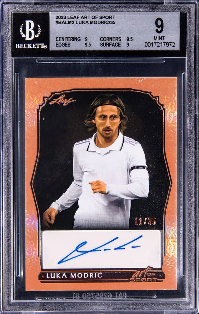 2023 Leaf Luka Modric Art of the Sport #BALM2 card image