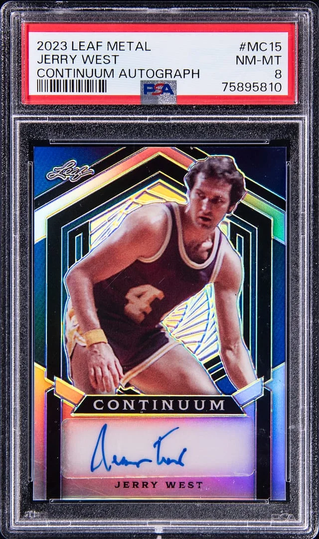 2023 Leaf Metal Jerry West Continuum Autographs #MC15 card image